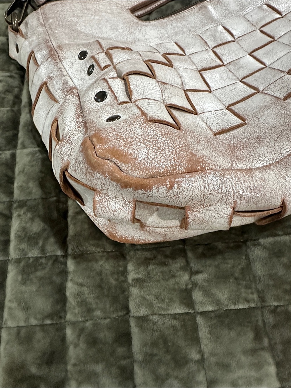Bed Stu Woven Shoulder Bag - Picture 2 of 11